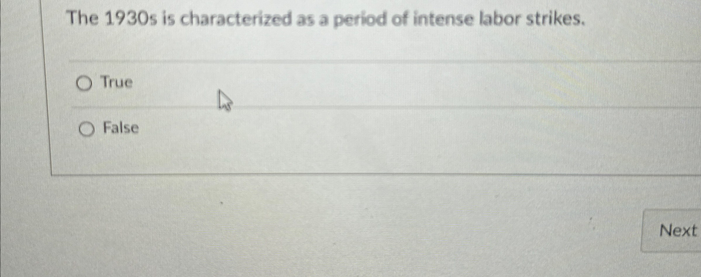  The 1930 s is characterized as a period of intense labor