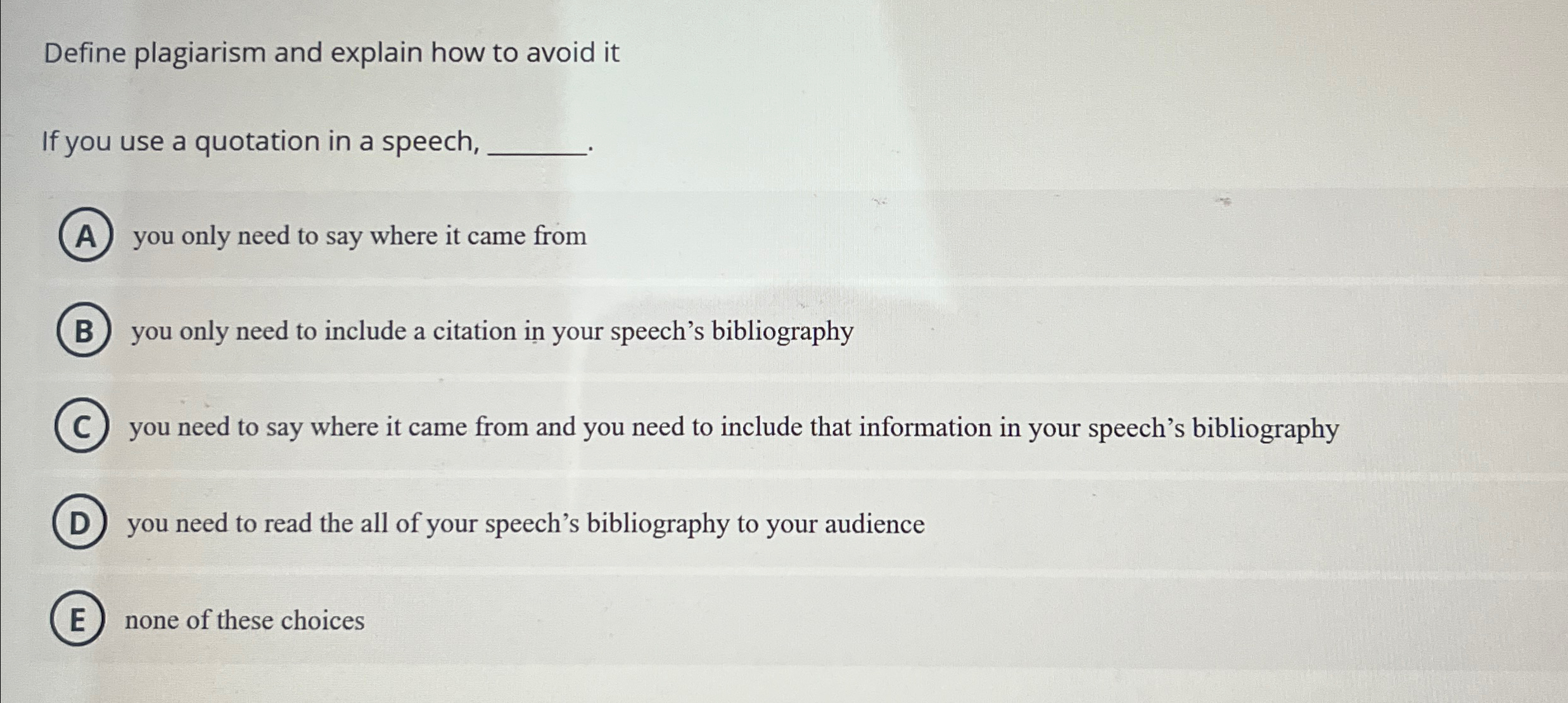  Define plagiarism and explain how to avoid it If you use