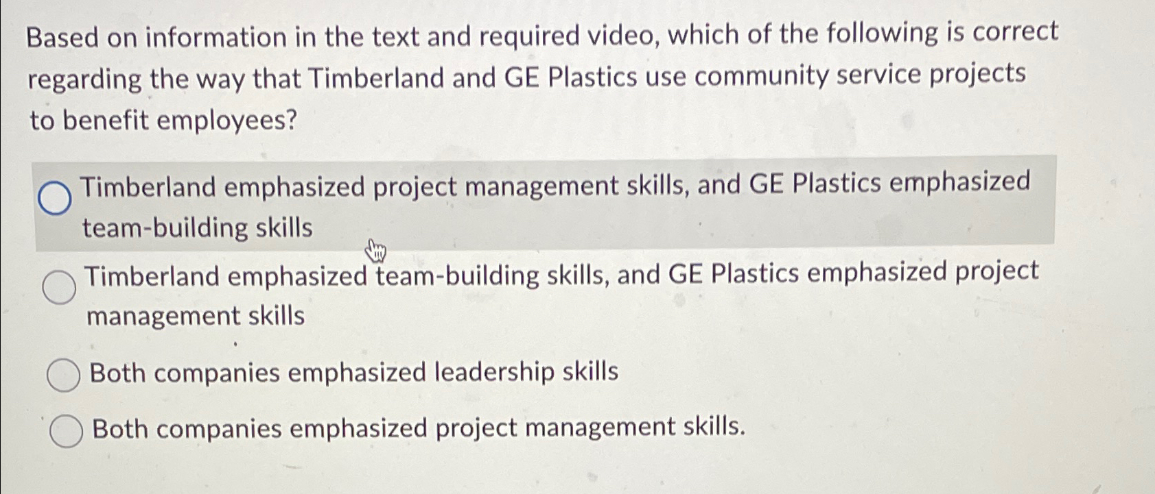  Based on information in the text and required video, which of