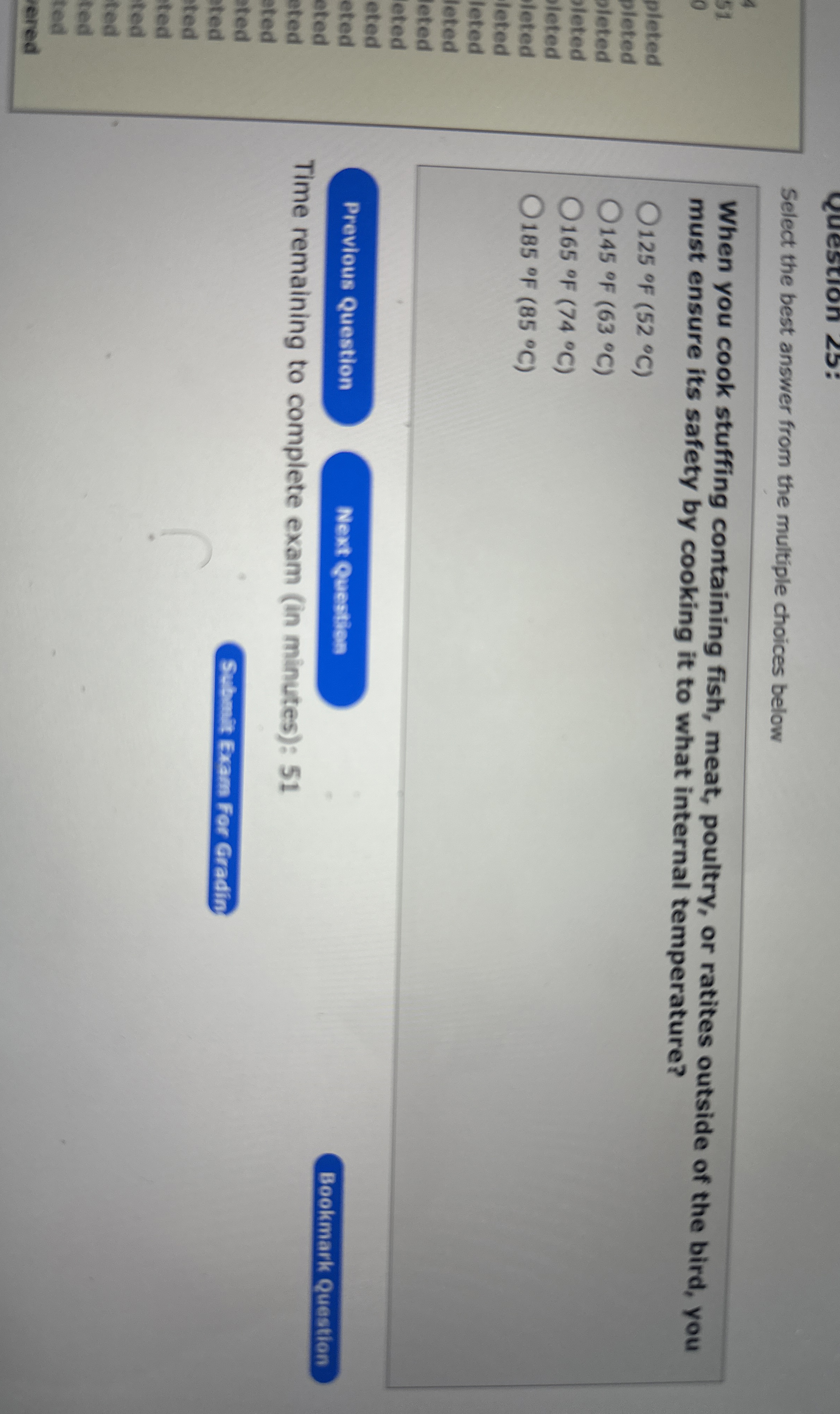  Select the best answer from the multiple choices below When you