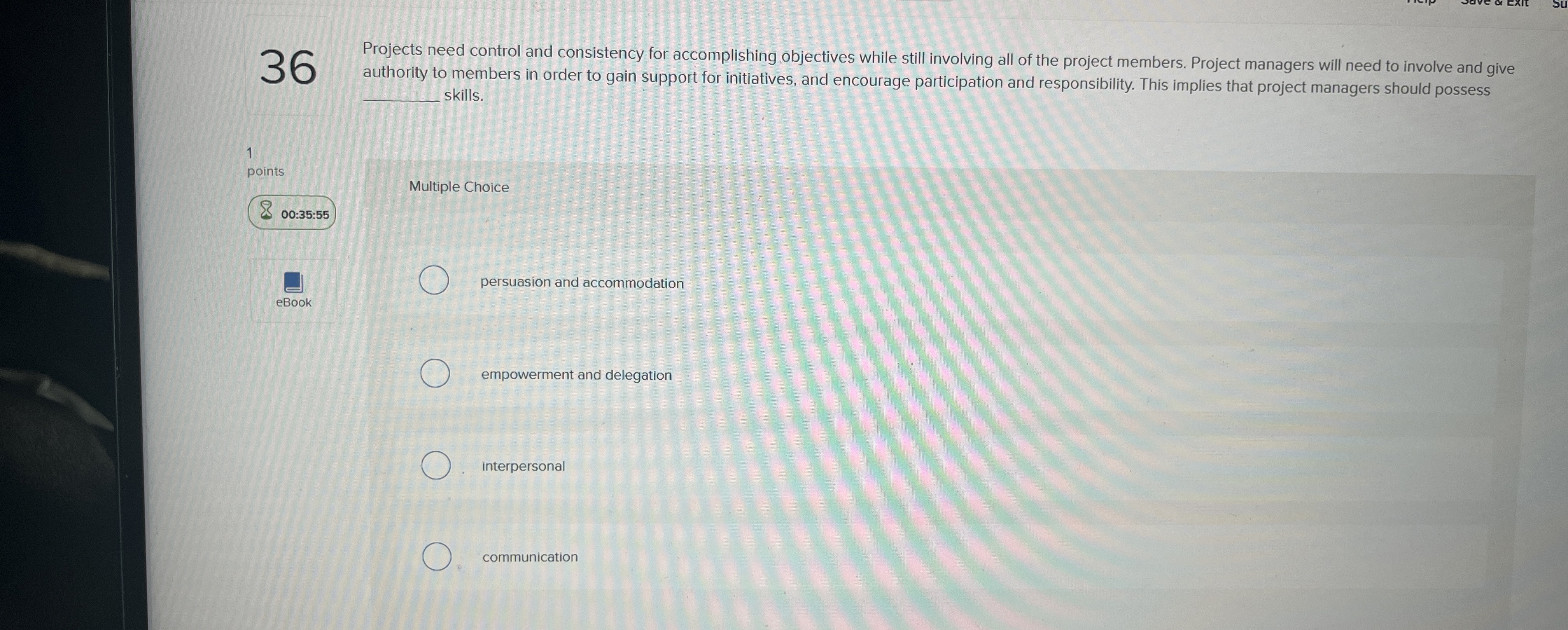  Projects need control and consistency for accomplishing objectives while still involving