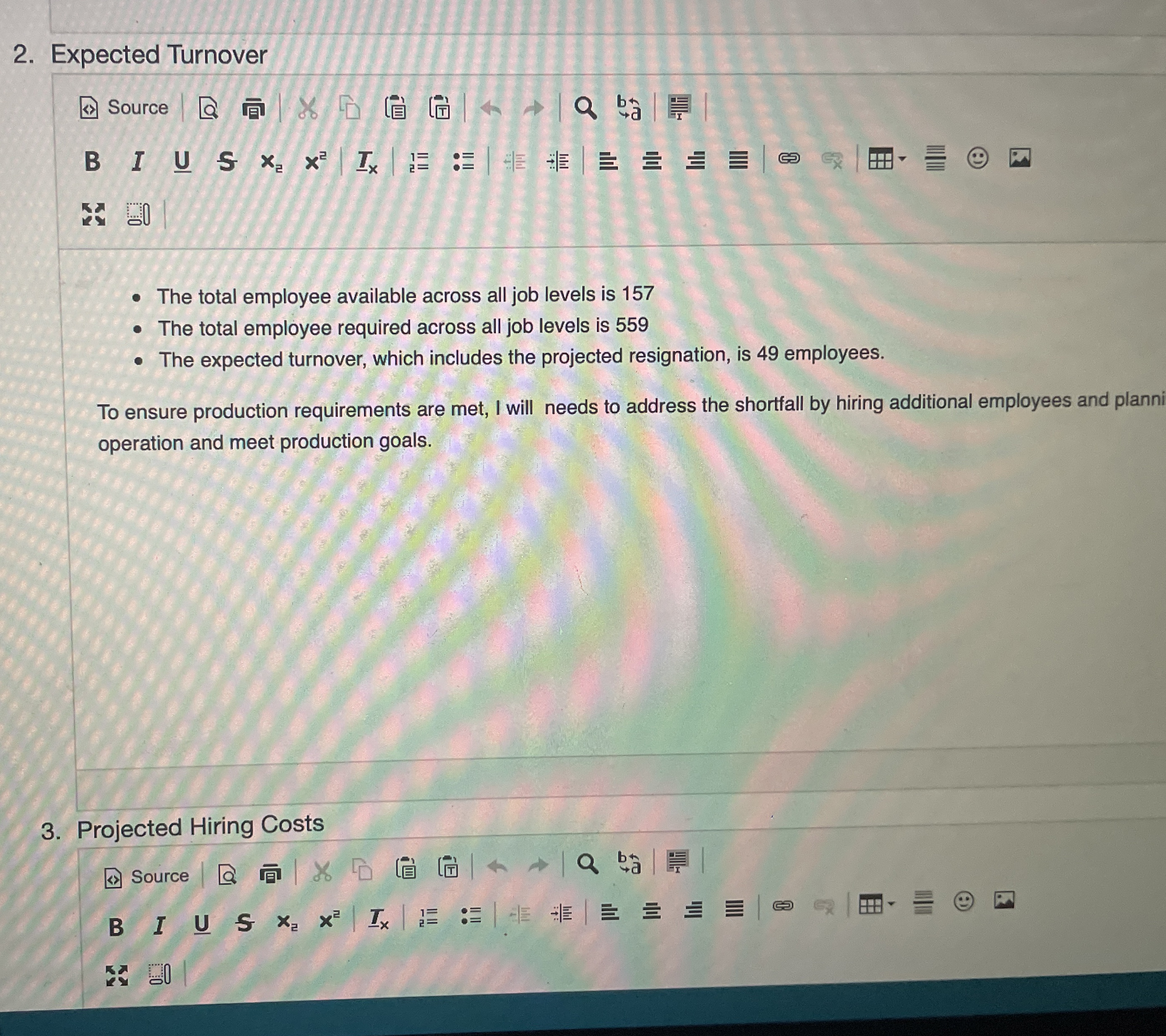  Expected Turnover Source B I I U? U 5 x3 x2