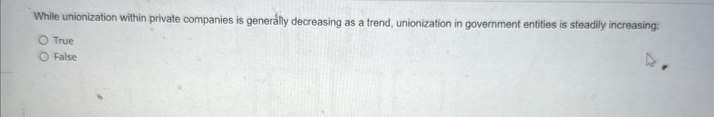  While unionization within private companies is generafly decreasing as a trend,