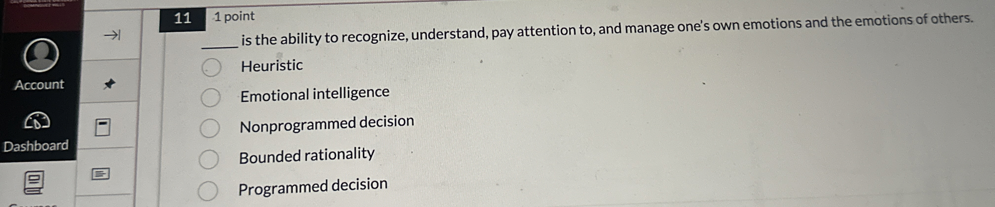  111 point is the ability to recognize, understand, pay attention to,