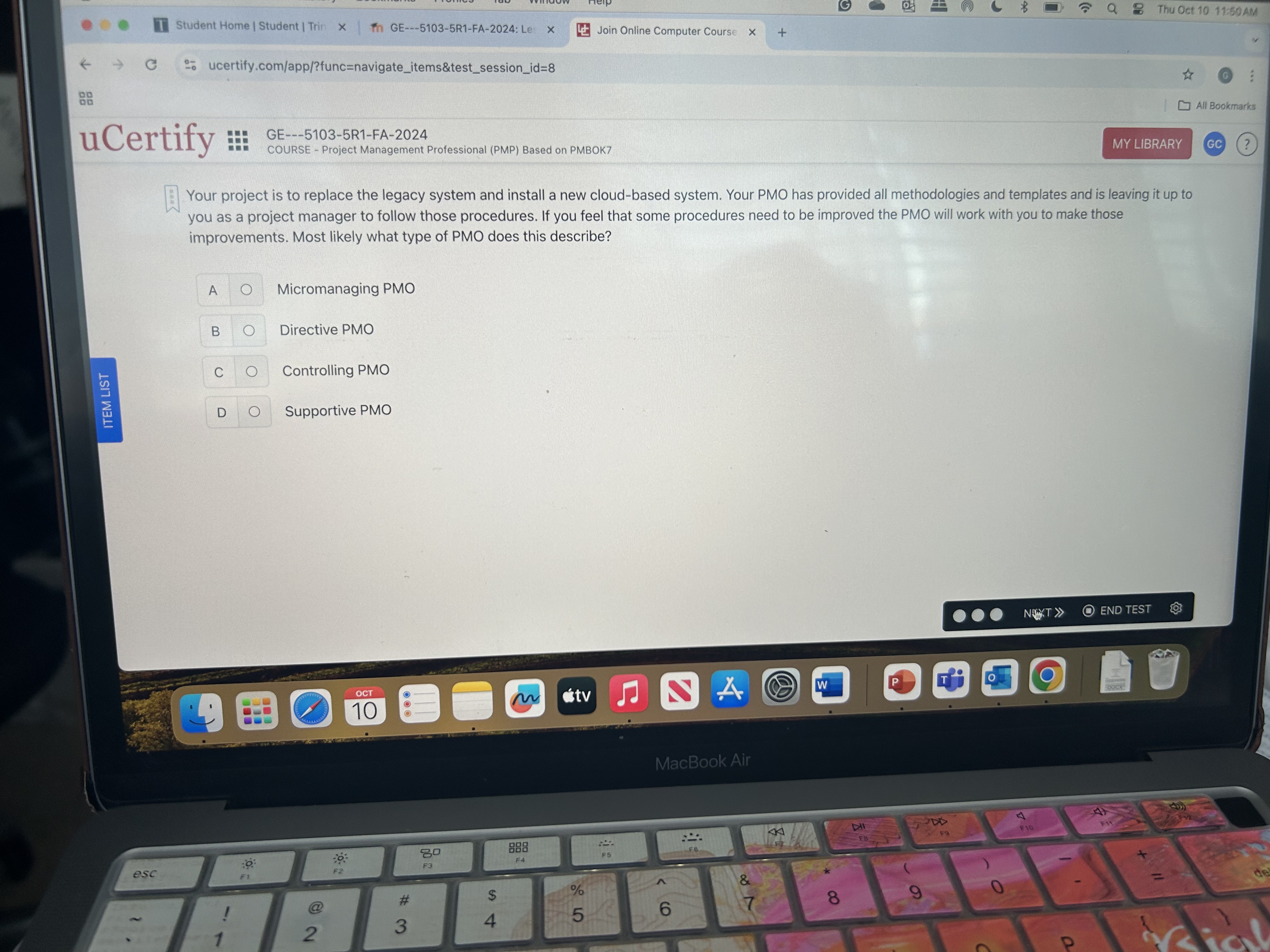  Your project is to replace the legacy system and install a