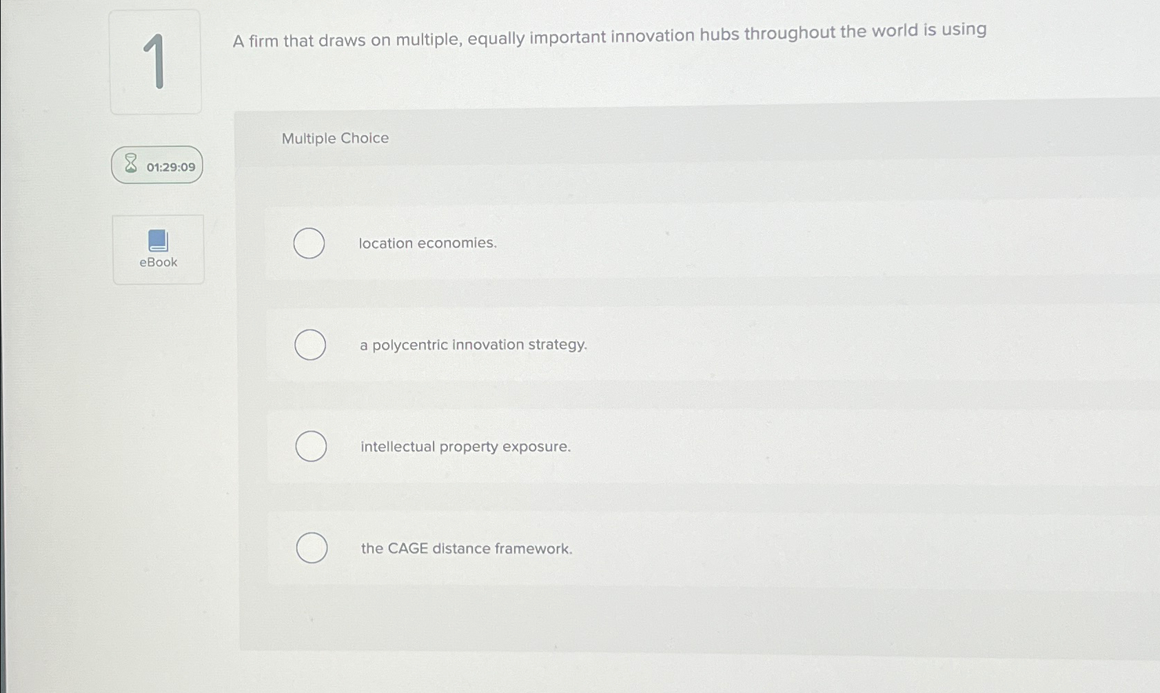  1 01:29:09 eBook A firm that draws on multiple, equally important