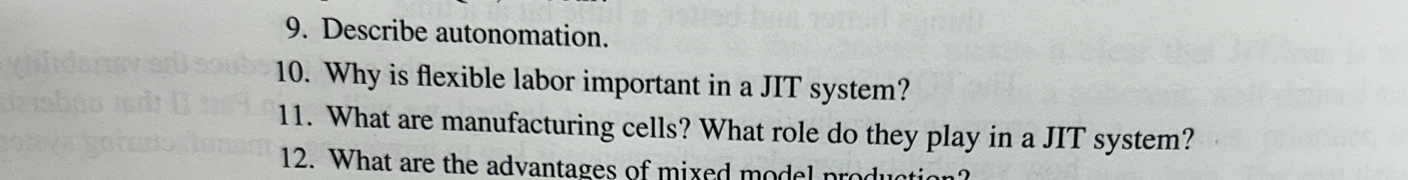  Describe autonomation. 