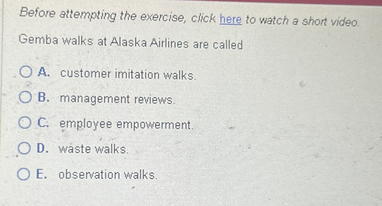  Before attempting the exercise, click here to watch a short video.