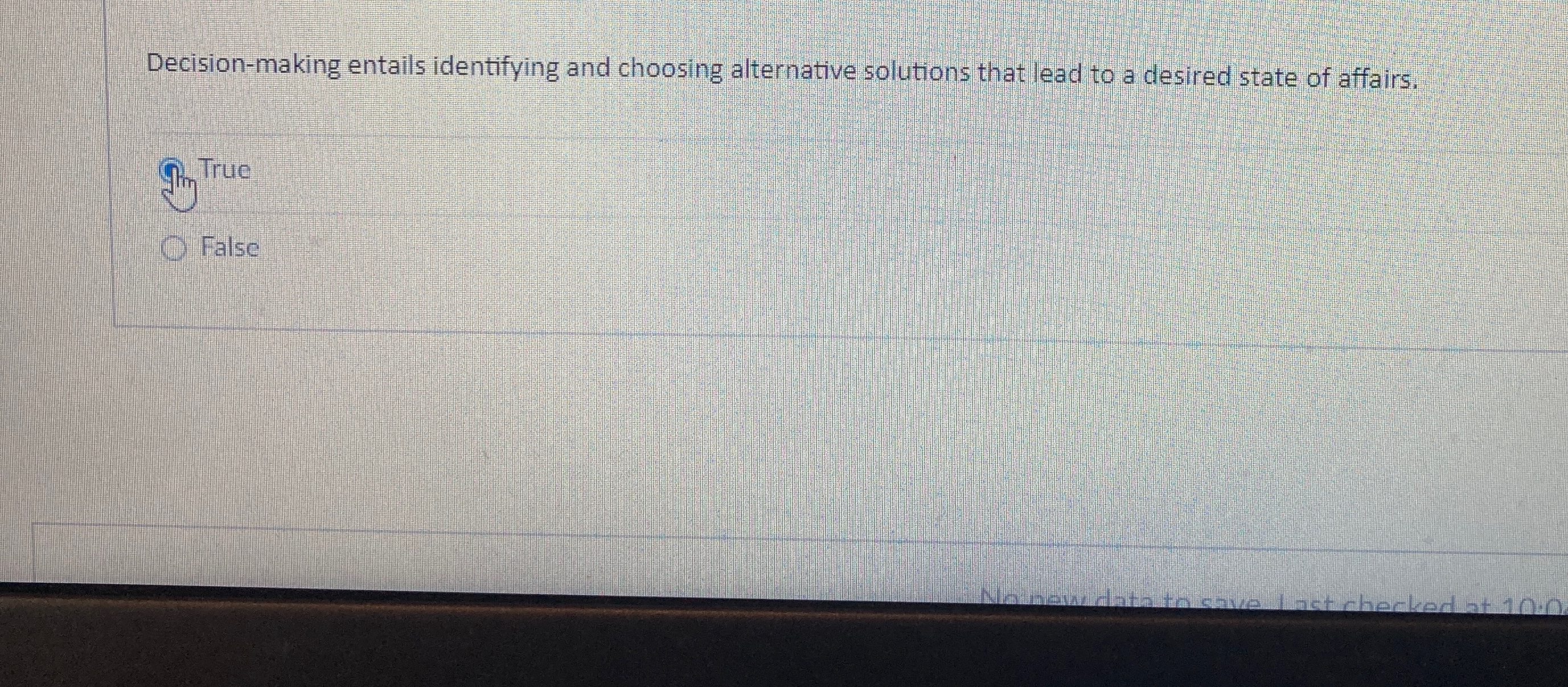  Decision-making entails identifying and choosing alternative solutions that lead to a