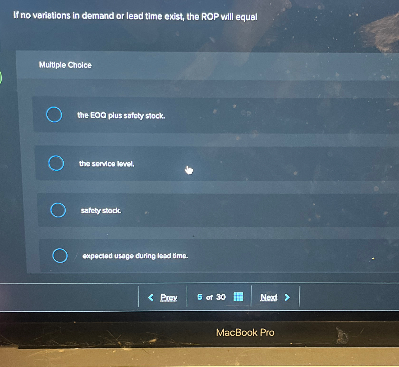  If no variations in demand or lead time exist, the ROP