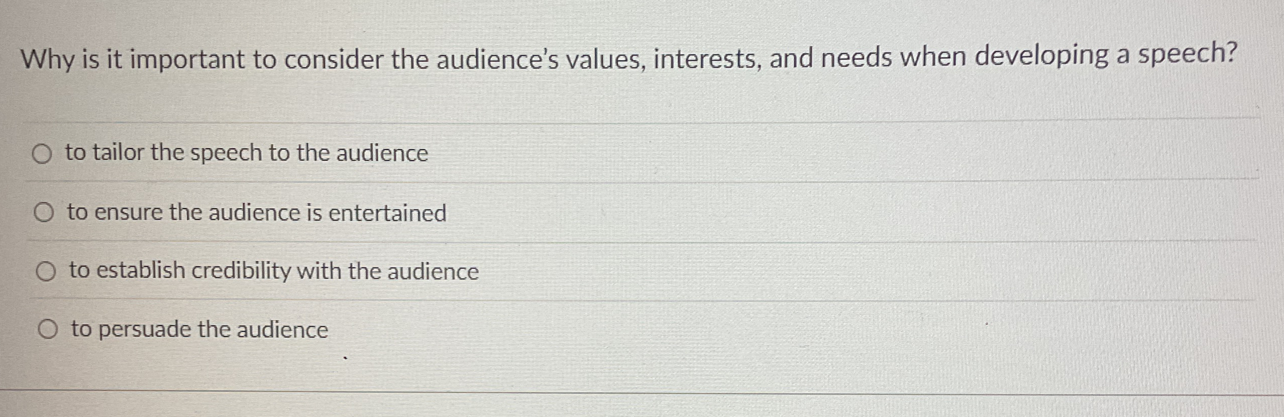  Why is it important to consider the audience's values, interests, and
