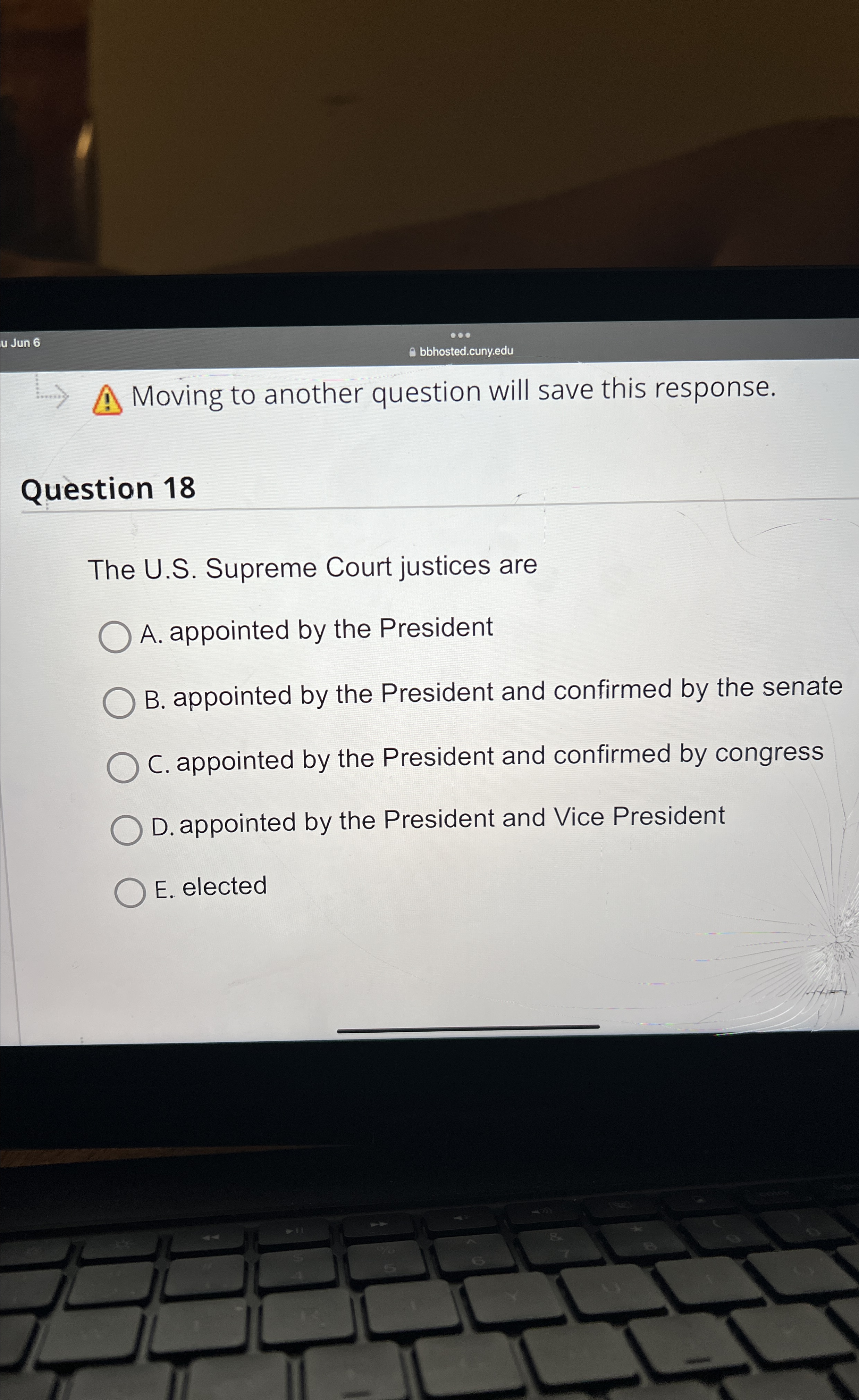  u Jun 6 0 bbhosted.cuny.edu Moving to another question will save