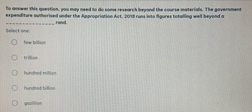  To answer this question, you may need to do some research