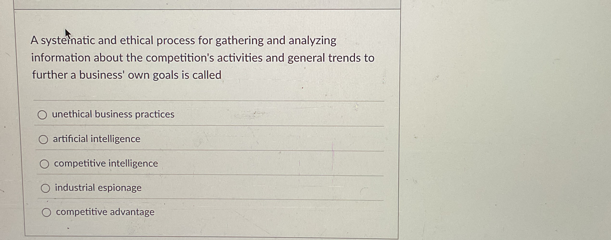  A systeinatic and ethical process for gathering and analyzing information about
