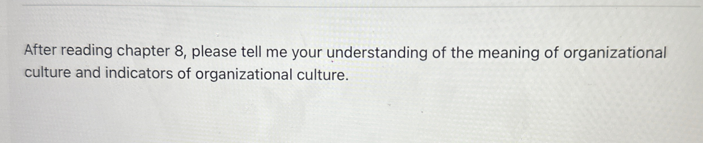  After reading chapter 8, please tell me your understanding of the