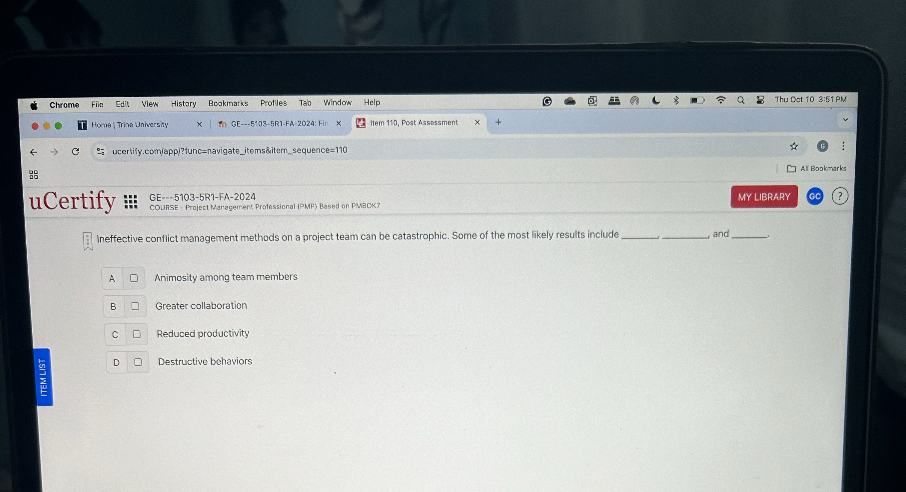  Ineffective conflict management methods on a project team can be catastrophic.