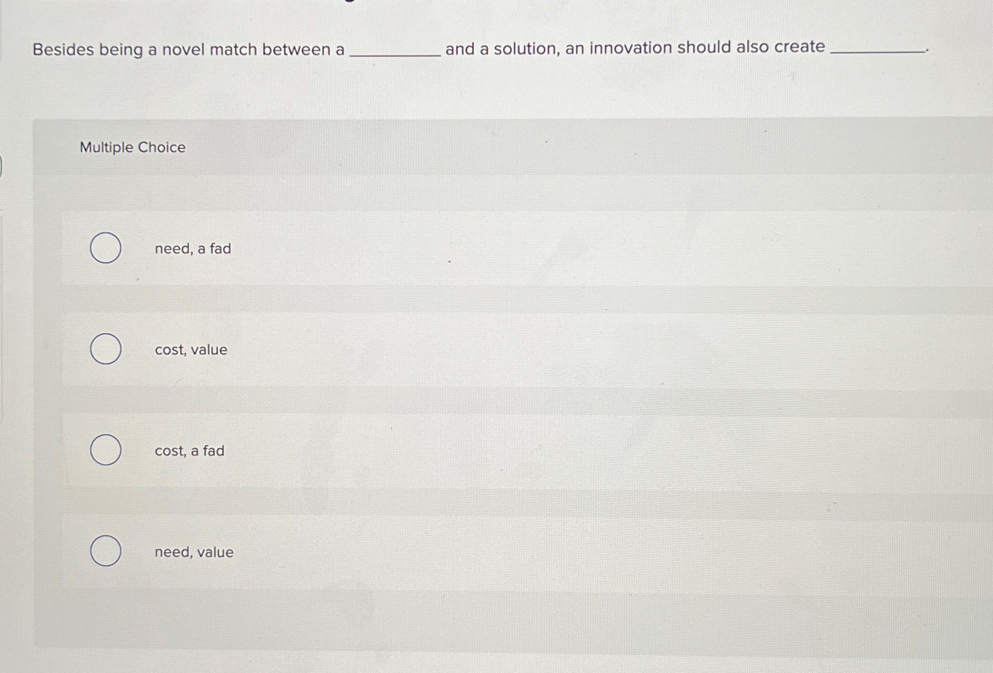  Besides being a novel match between a and a solution, an