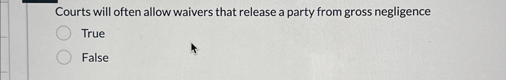  Courts will often allow waivers that release a party from gross