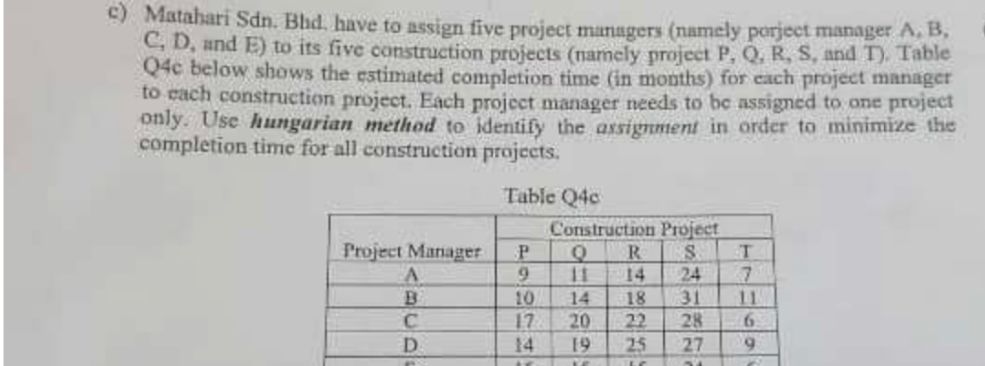  let an expert solve it .c) Matahari Sdn. Blid, have to