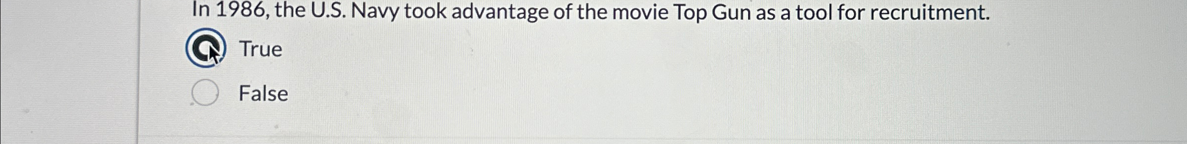  In 1986, the U.S. Navy took advantage of the movie Top