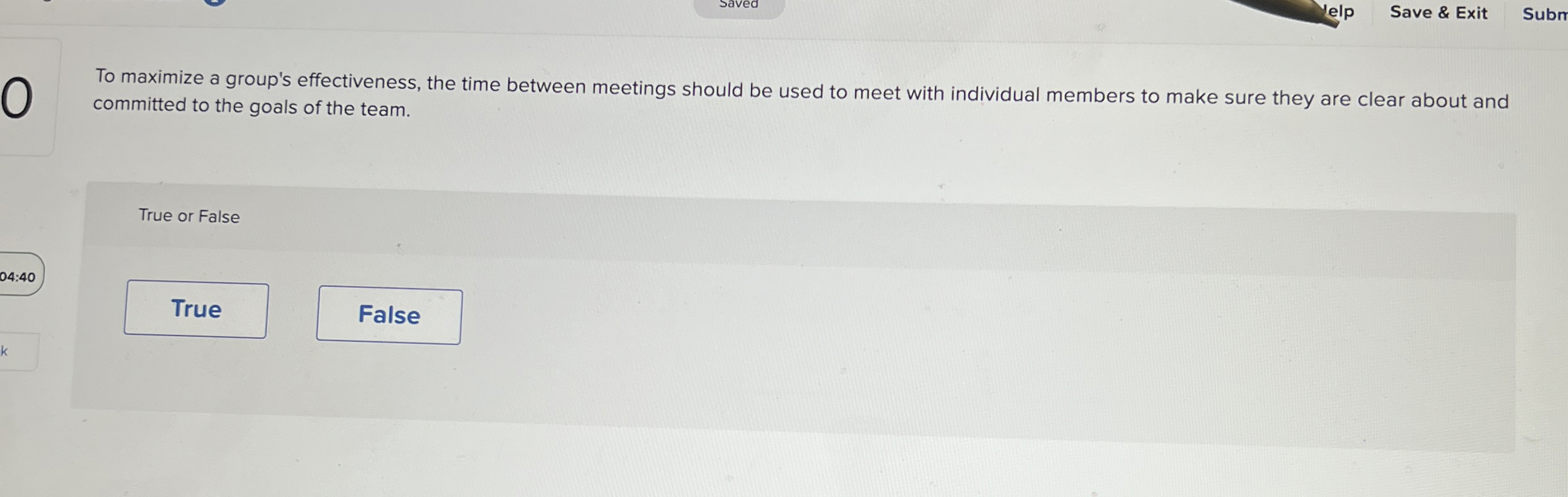  To maximize a group's effectiveness, the time between meetings should be