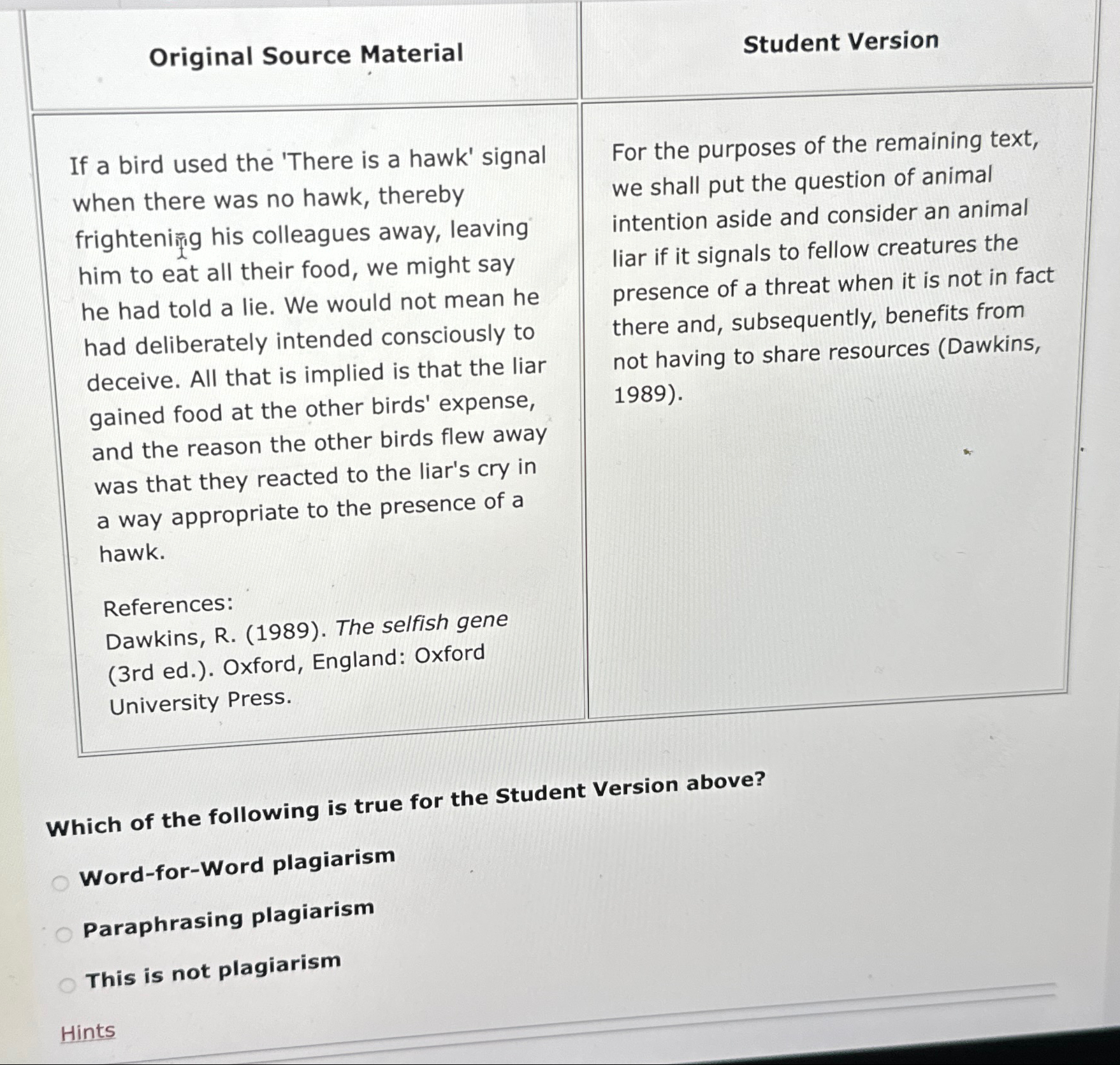  Original Source Material Student Version If a bird used the 'There