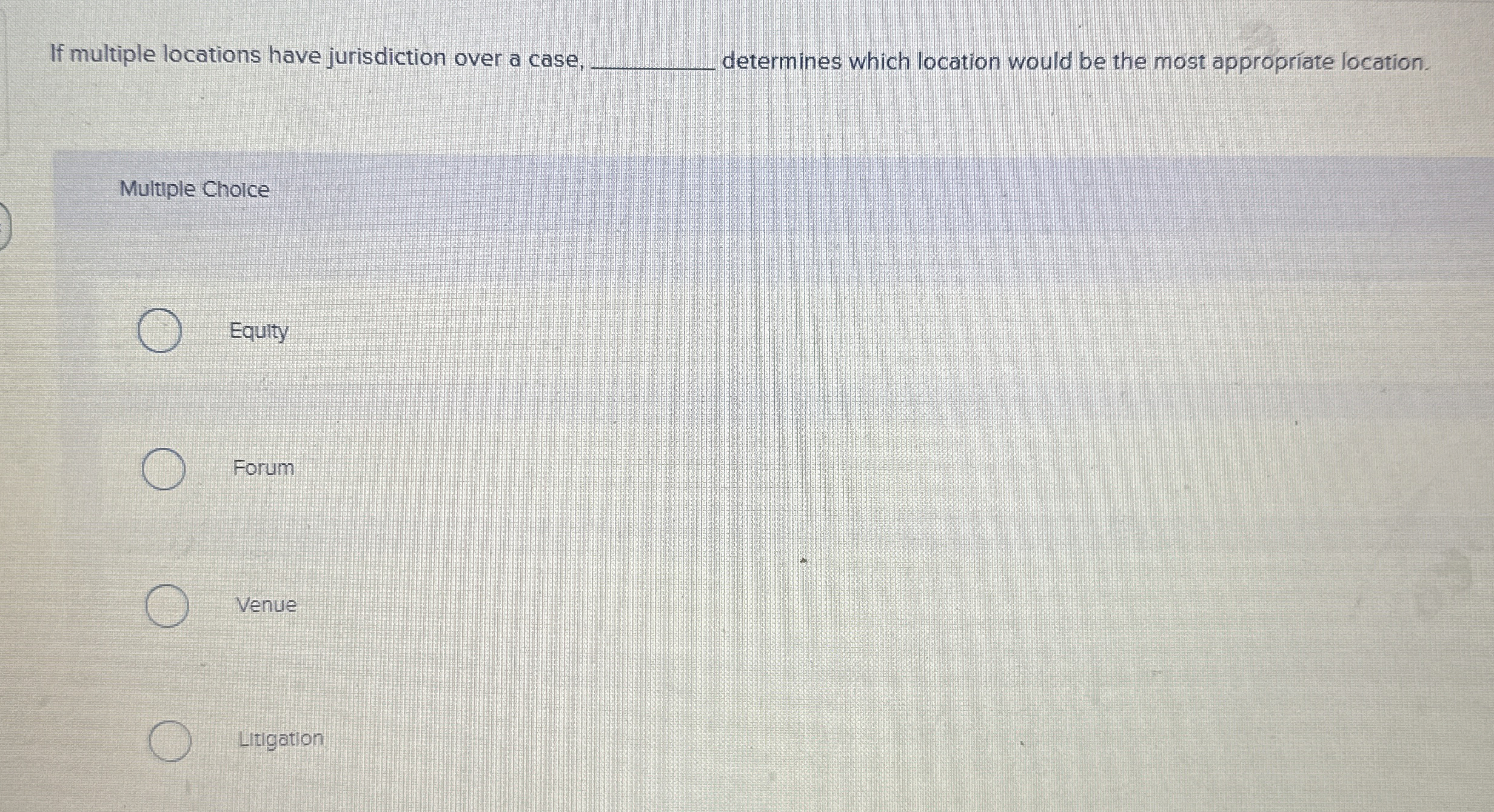  If multiple locations have jurisdiction over a case, determines which location