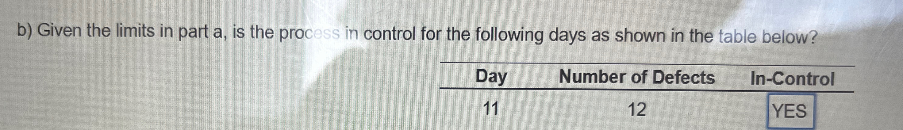  b) Given the limits in part a, is the process in