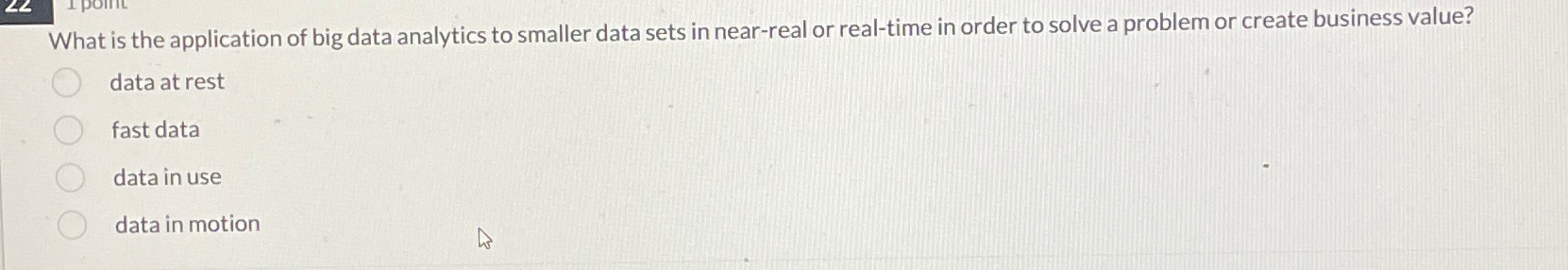  What is the application of big data analytics to smaller data