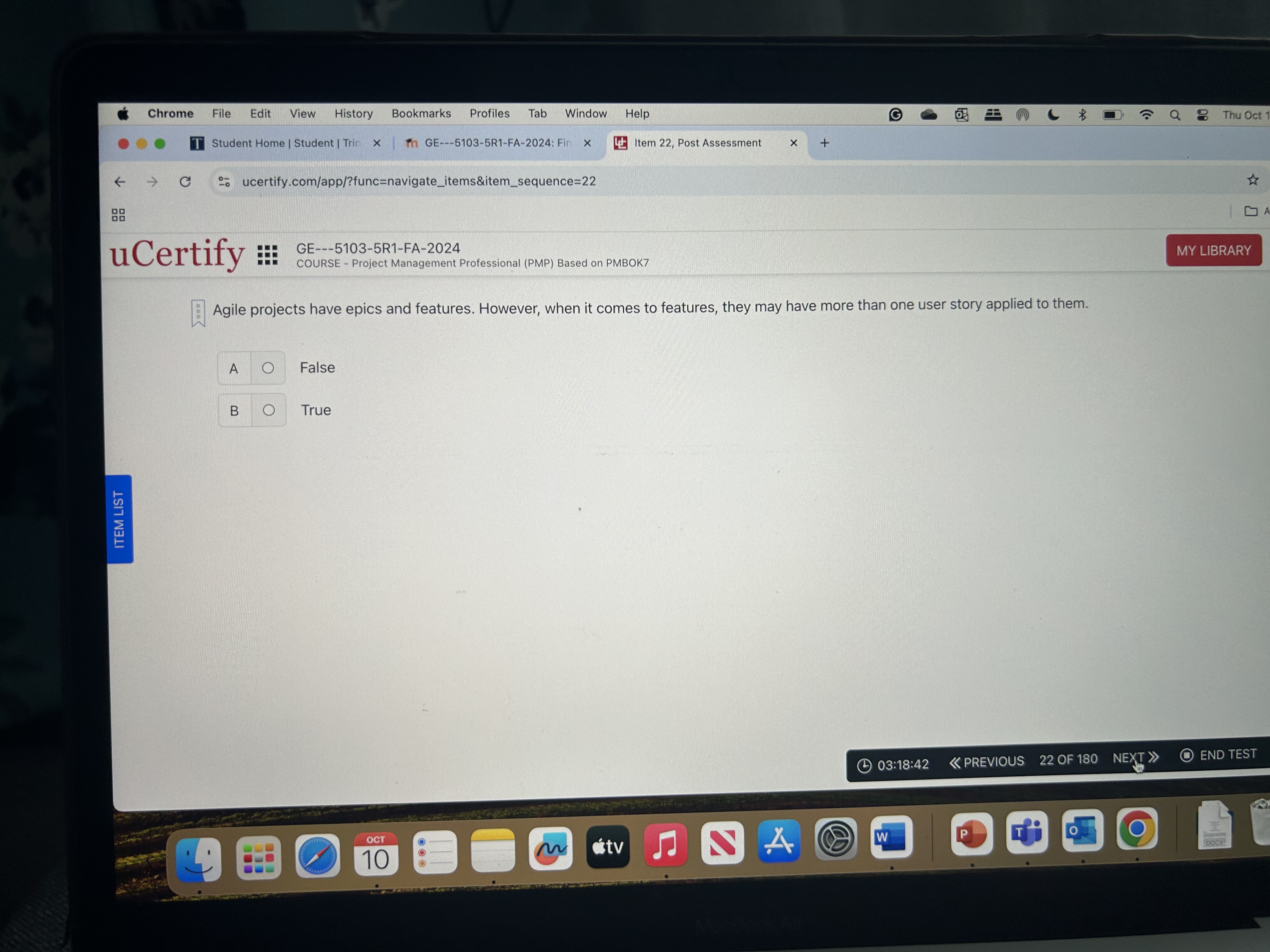  Agile projects have epics and features. However, when it comes to