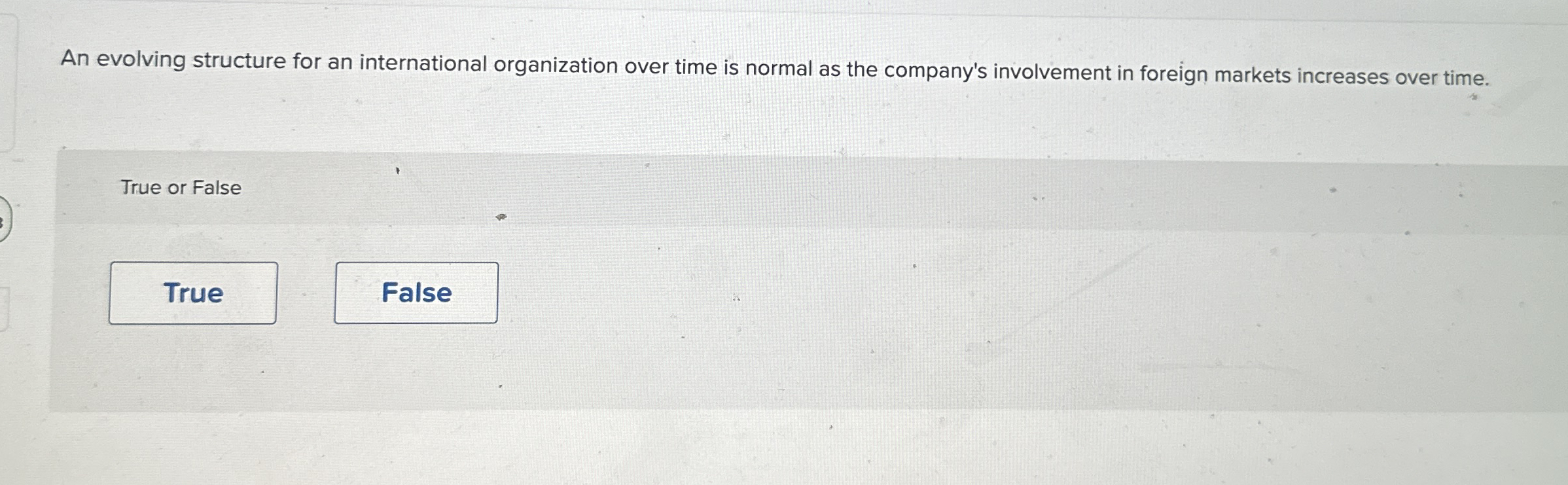  An evolving structure for an international organization over time is normal