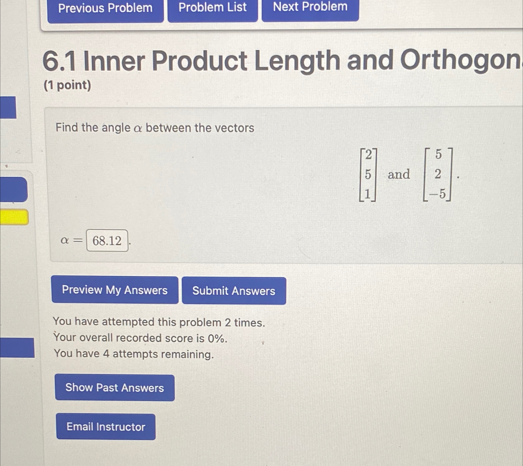  Send to an expert my answer is wrong 