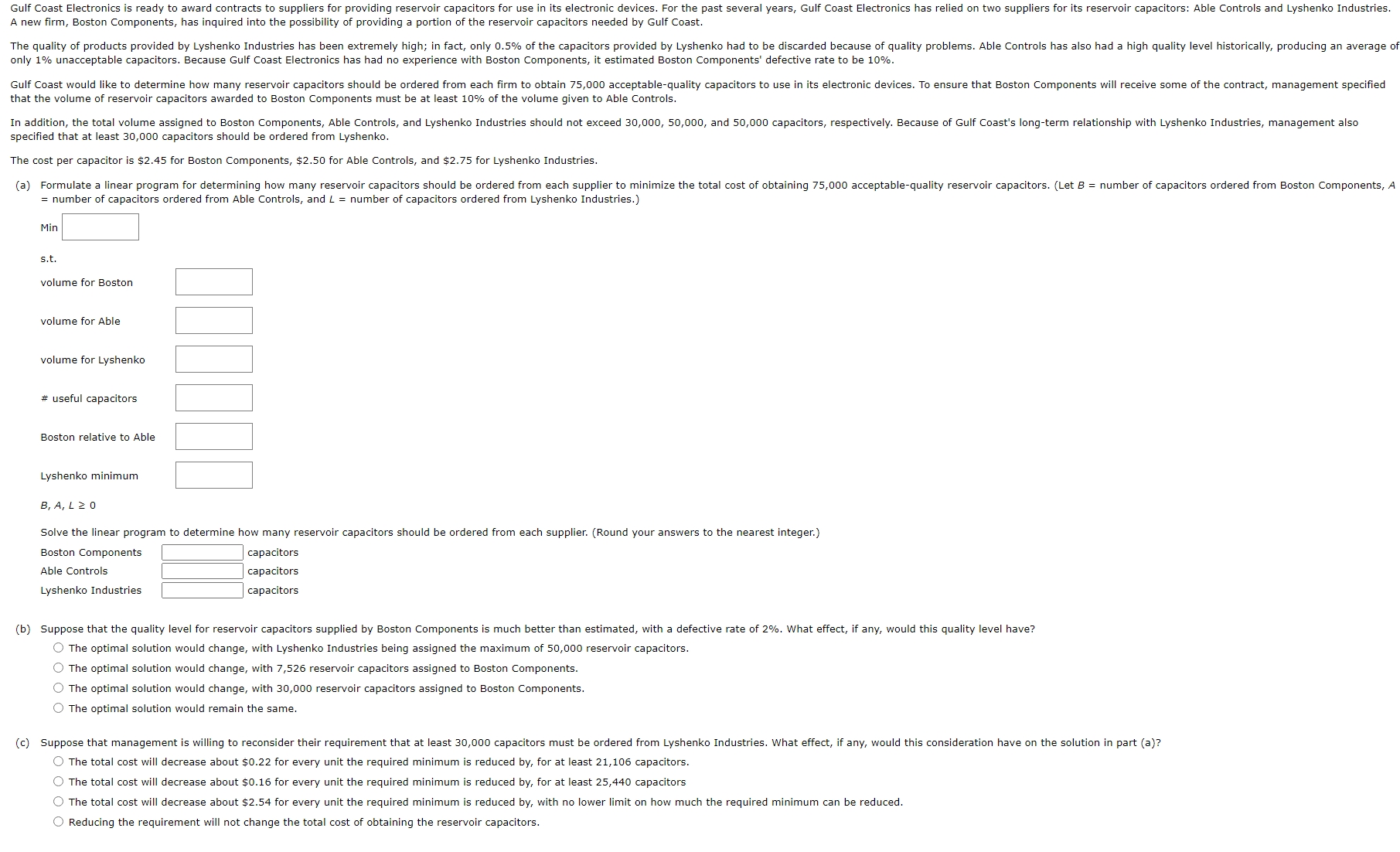  I need assistance with this linear programming question please. Double check