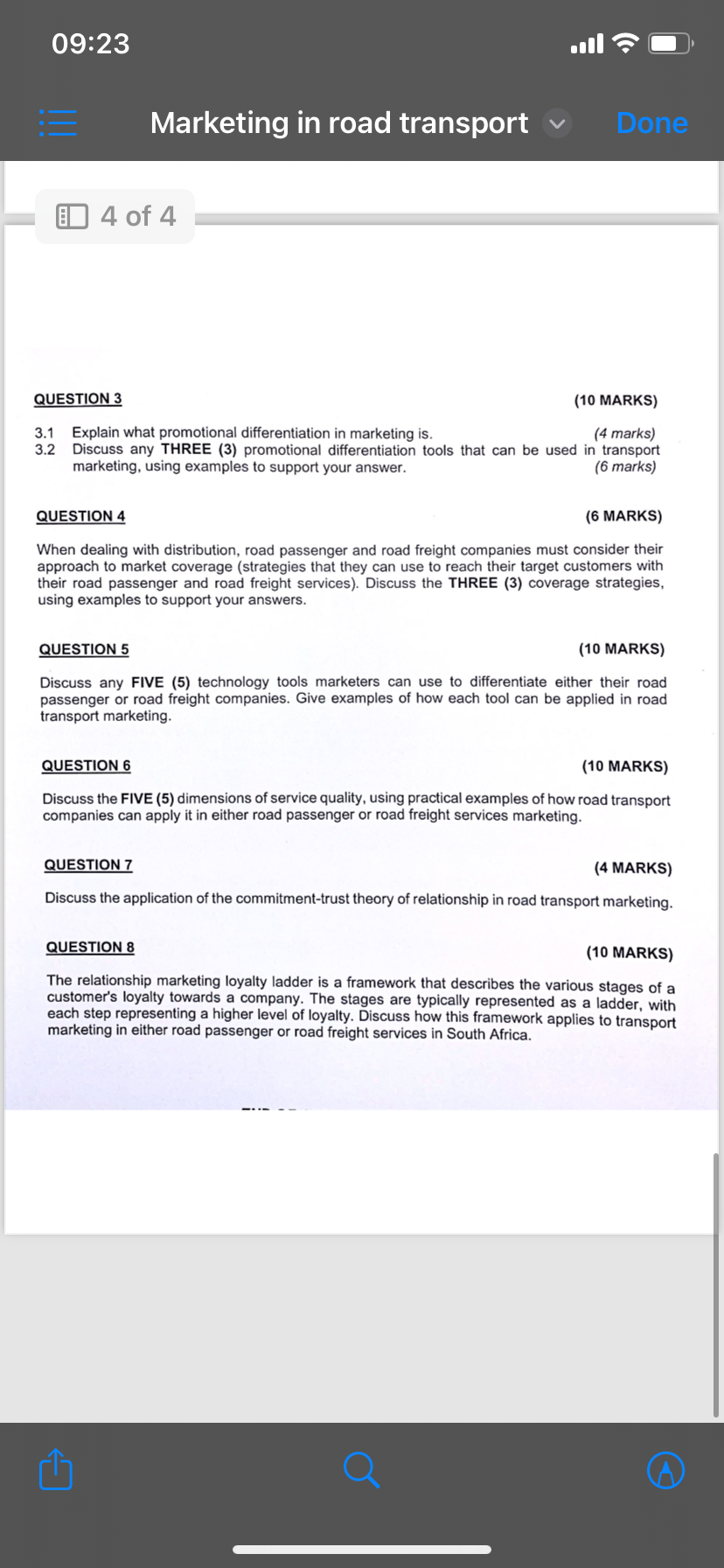  QUESTION 3 3.1 Explain what promotional differentiation in marketing is. 3.2