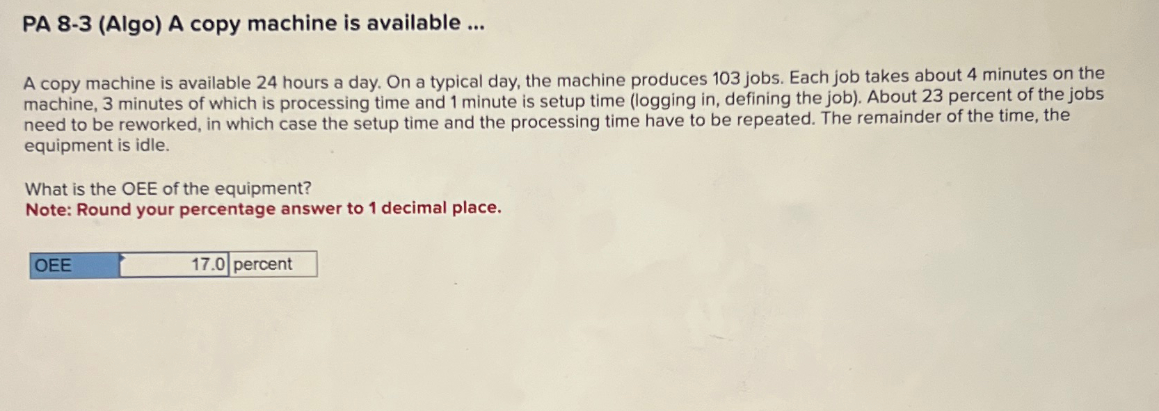  PA 8-3(Algo) A copy machine is available ... A copy machine