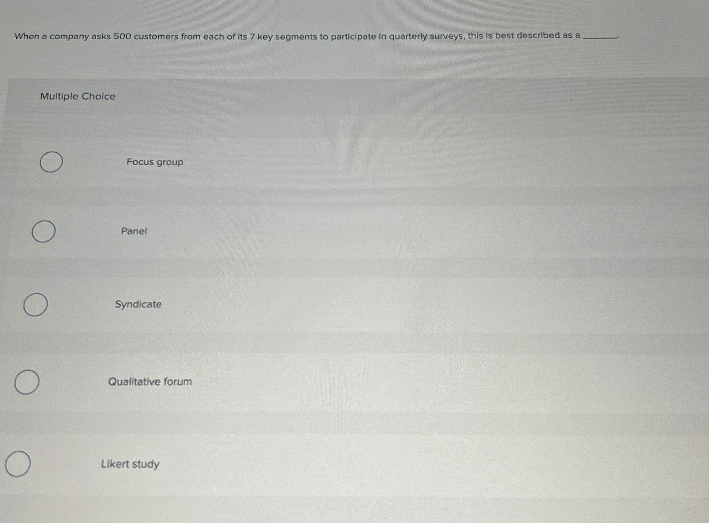  When a company asks 500 customers from each of its 7