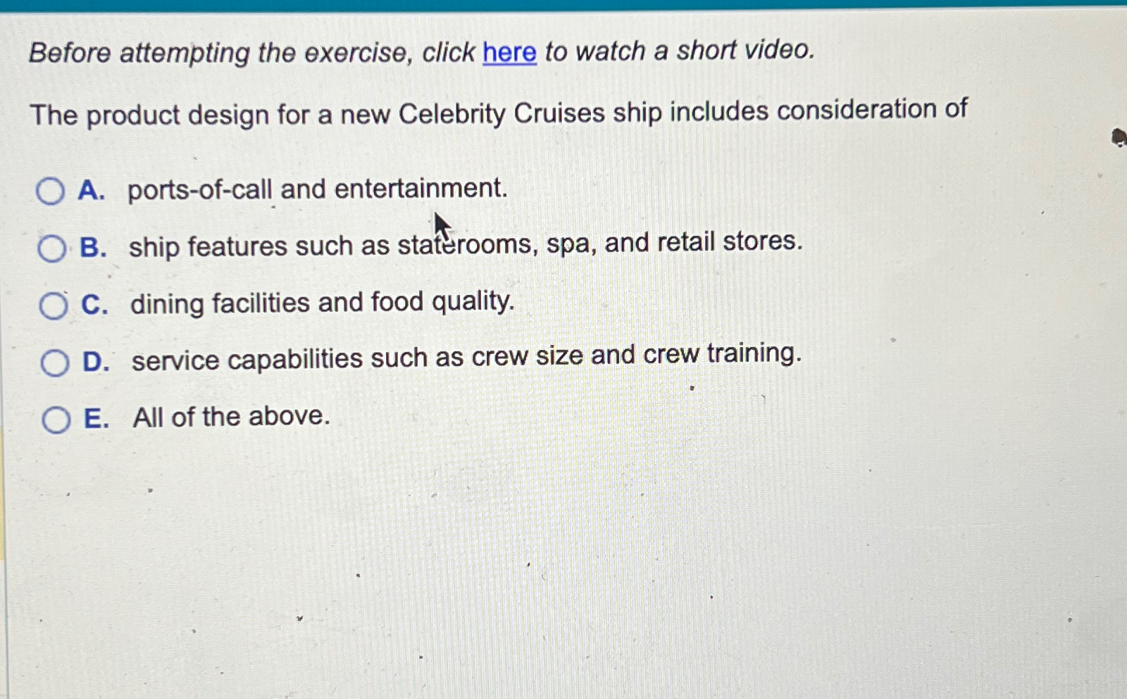  Before attempting the exercise, click here to watch a short video.
