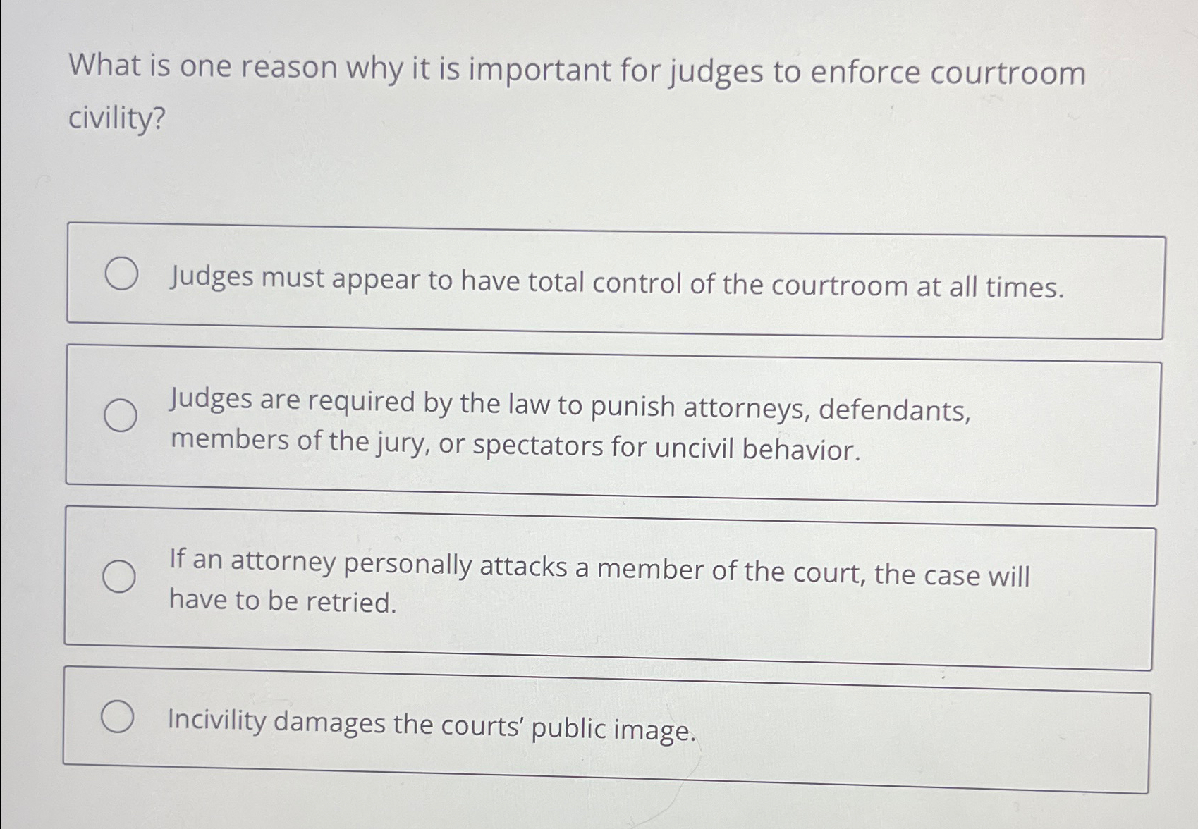  What is one reason why it is important for judges to