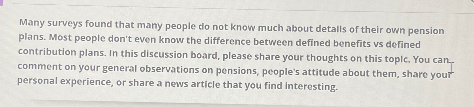  Many surveys found that many people do not know much about