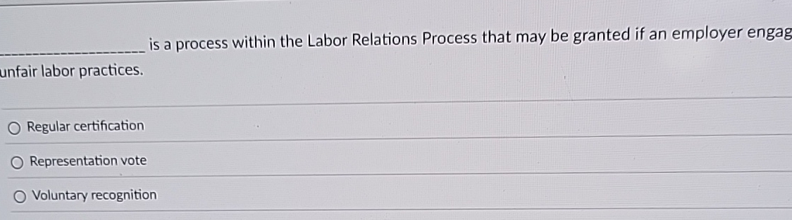  is a process within the Labor Relations Process that may be