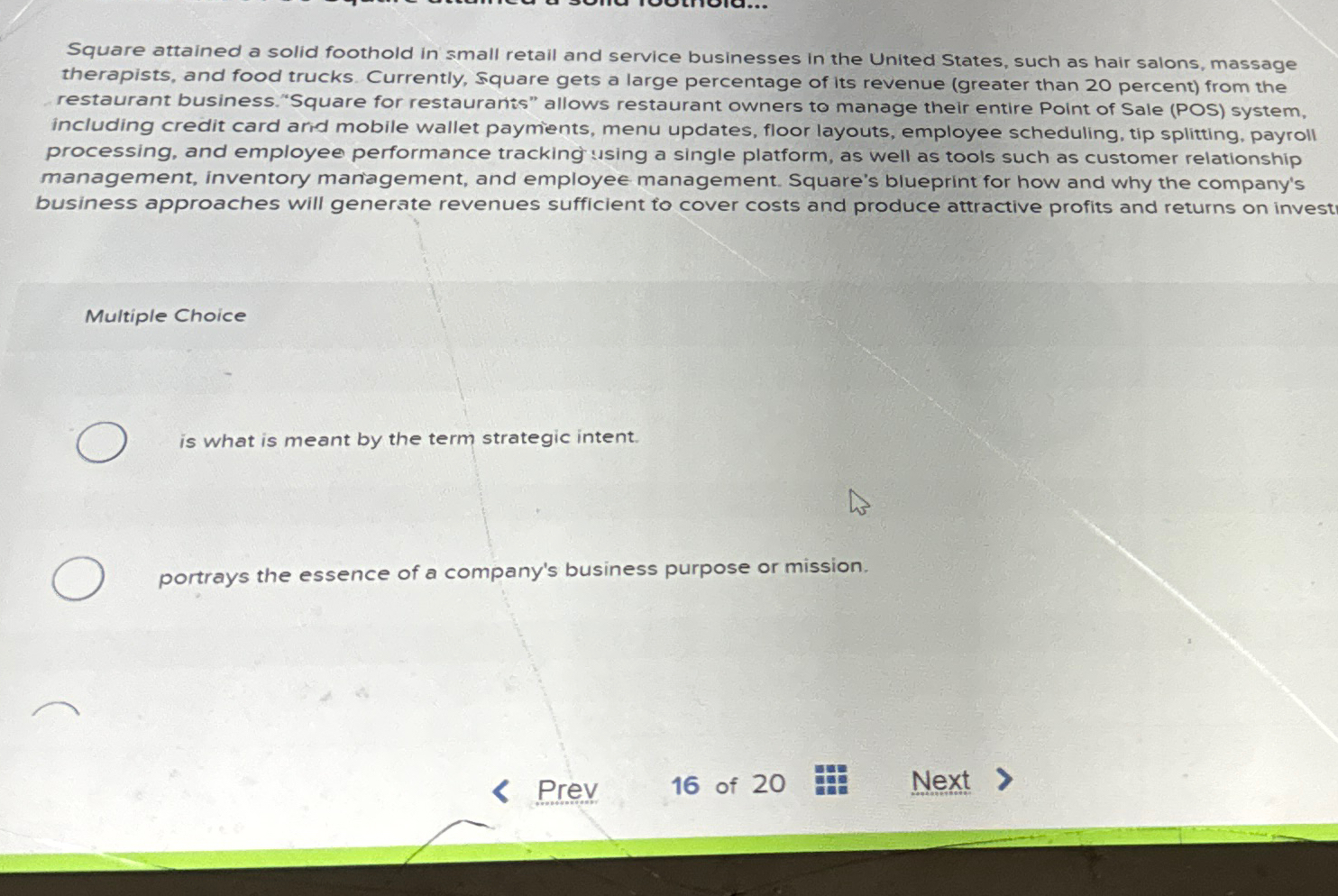  Square attained a solid foothold in small retail and service businesses