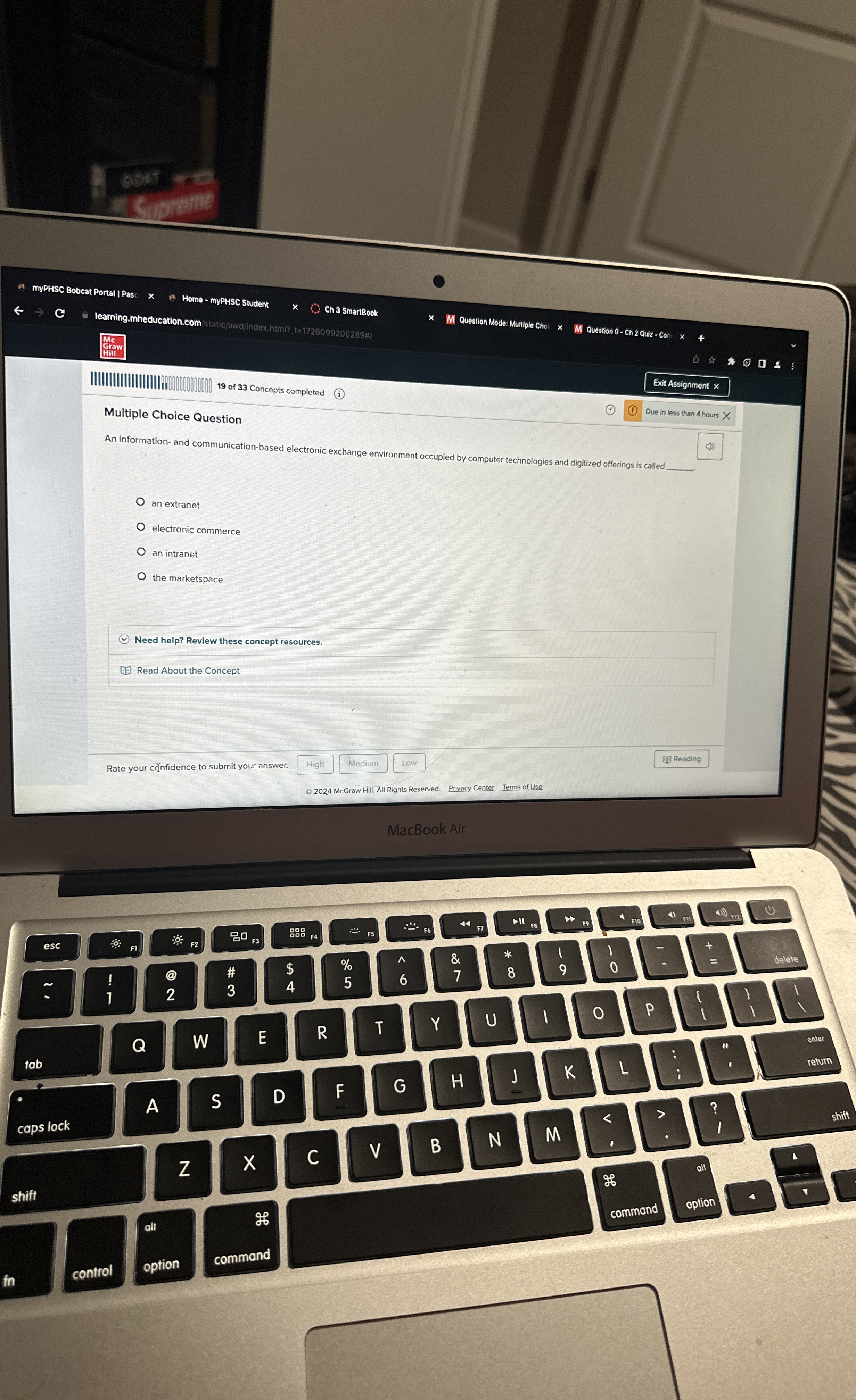  Multiple Choice Question An information-and communication-based electronic exchange environment occupied by