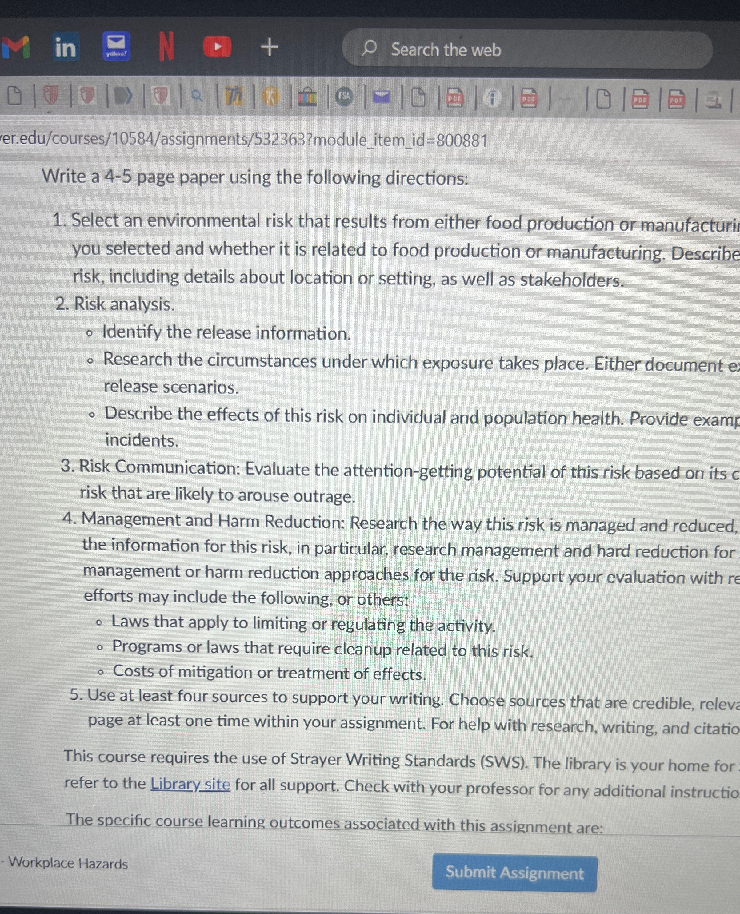  Search the web er.edu/courses/10584/assignments/532363?module_item_id=800881 Write a 4-5 page paper using the