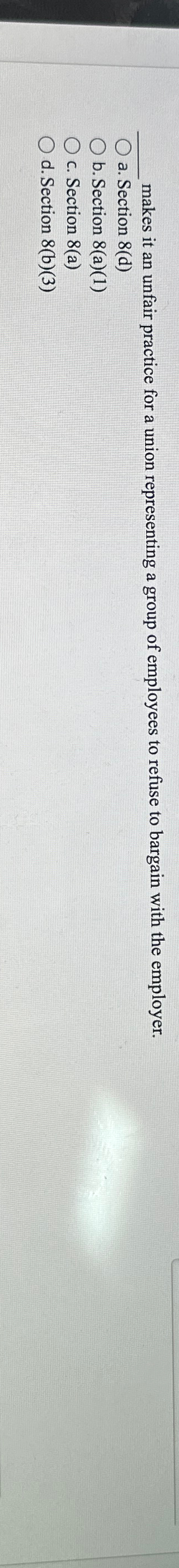  q, makes it an unfair practice for a union representing a