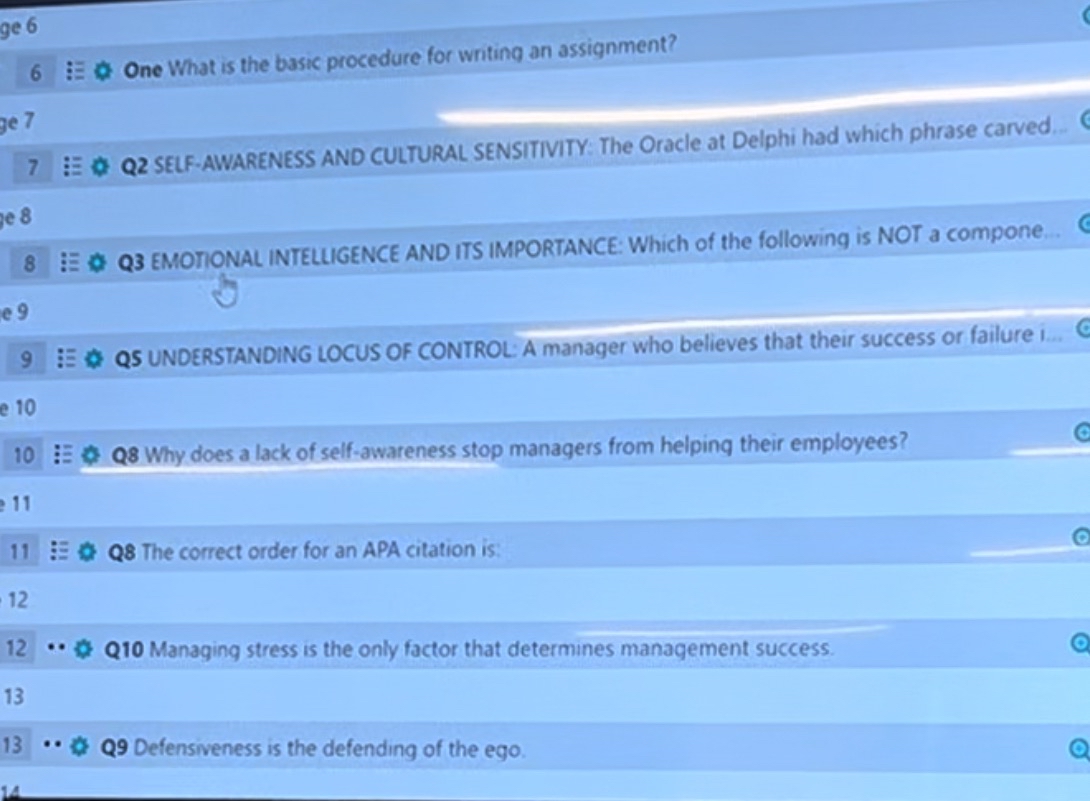  One What is the basic procedure for writing an assignment? Q2