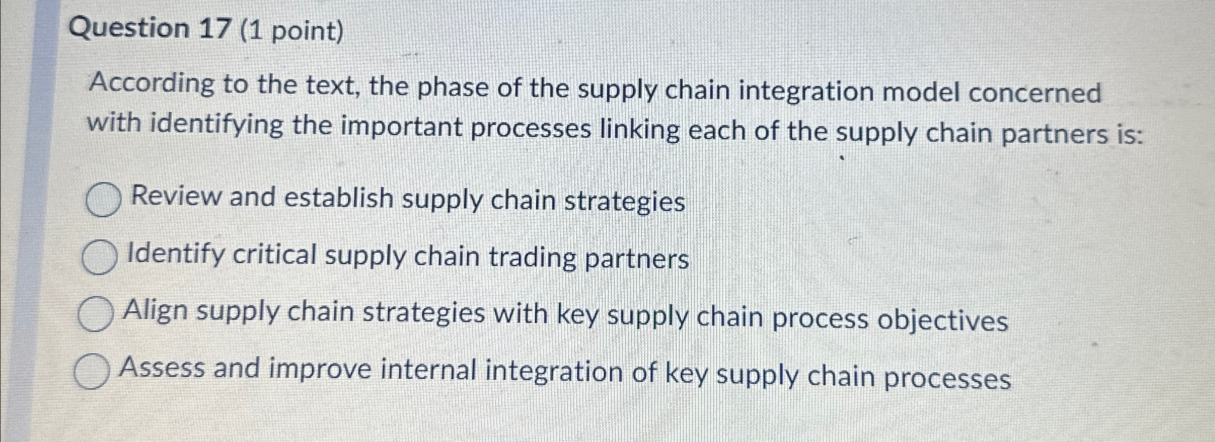  Question 17(1 point) According to the text, the phase of the