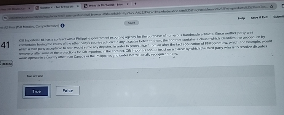  Oumtion 41- Tent 12 Final (ts Wites 12e 18 Chapo2s -