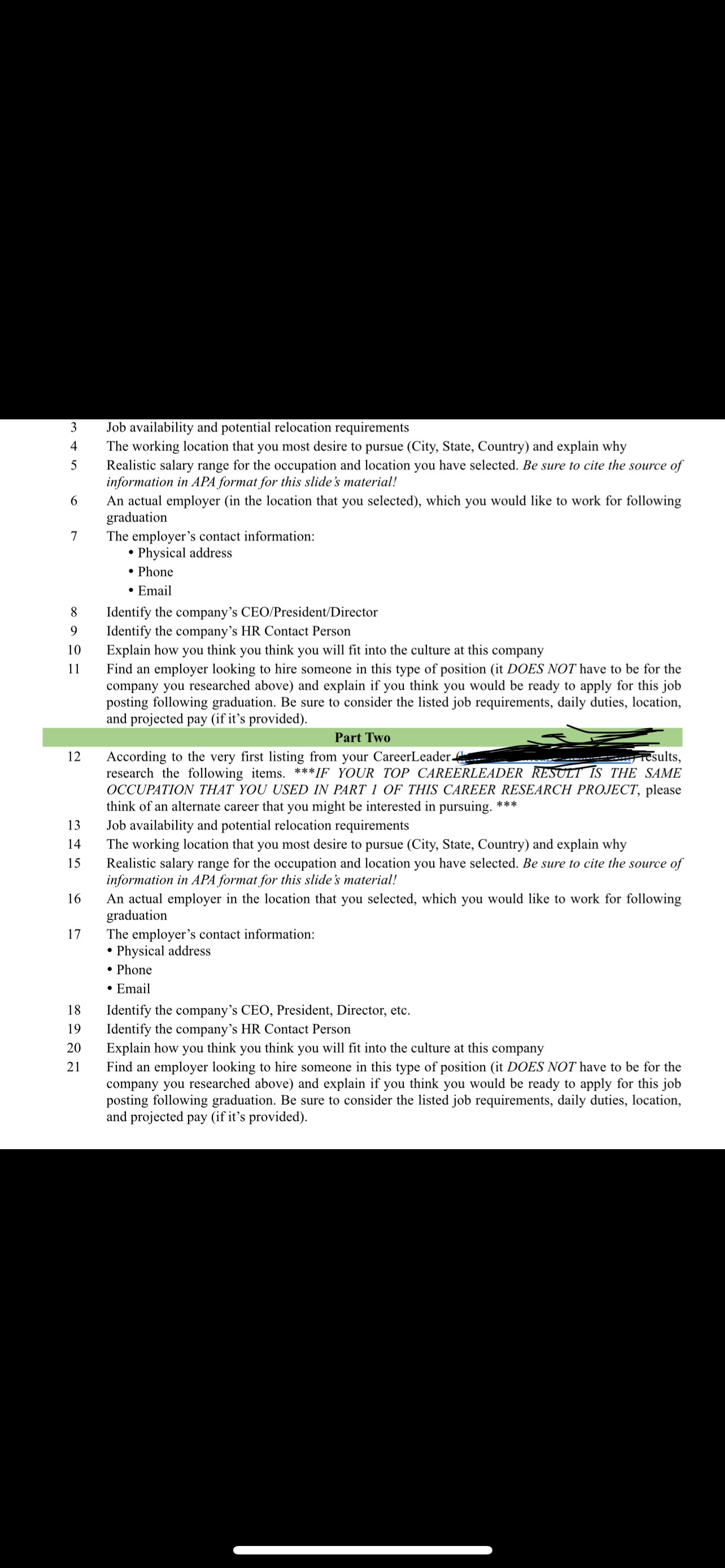  Answer these questions as if you are a future real estate