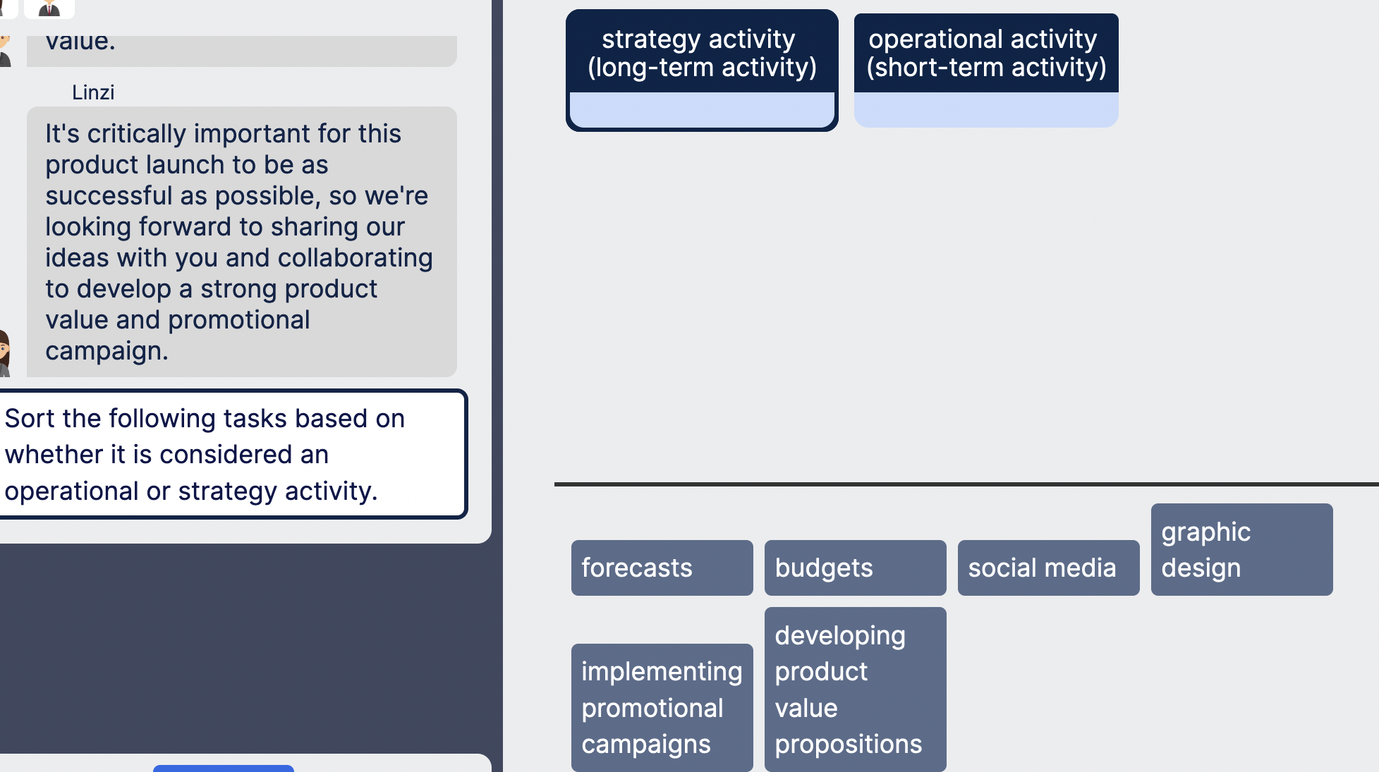  value. Linzi It's critically important for this product launch to be