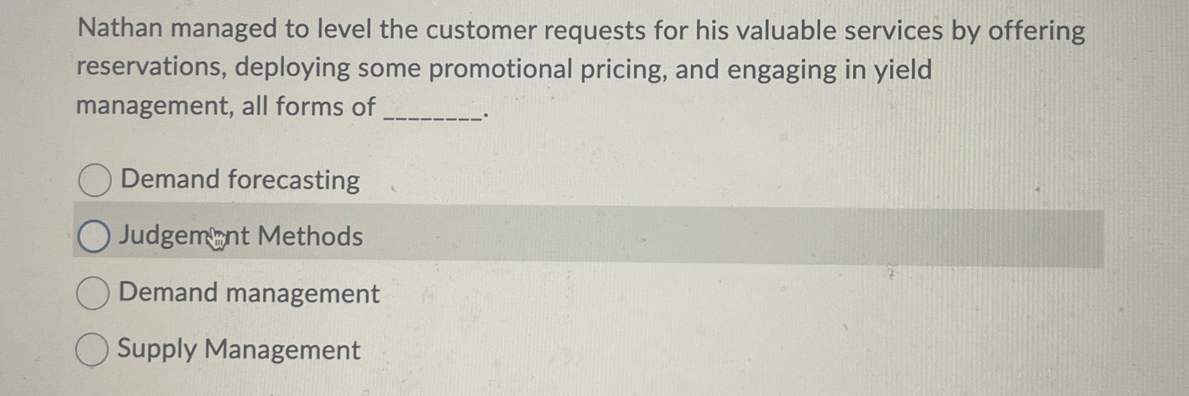  Nathan managed to level the customer requests for his valuable services